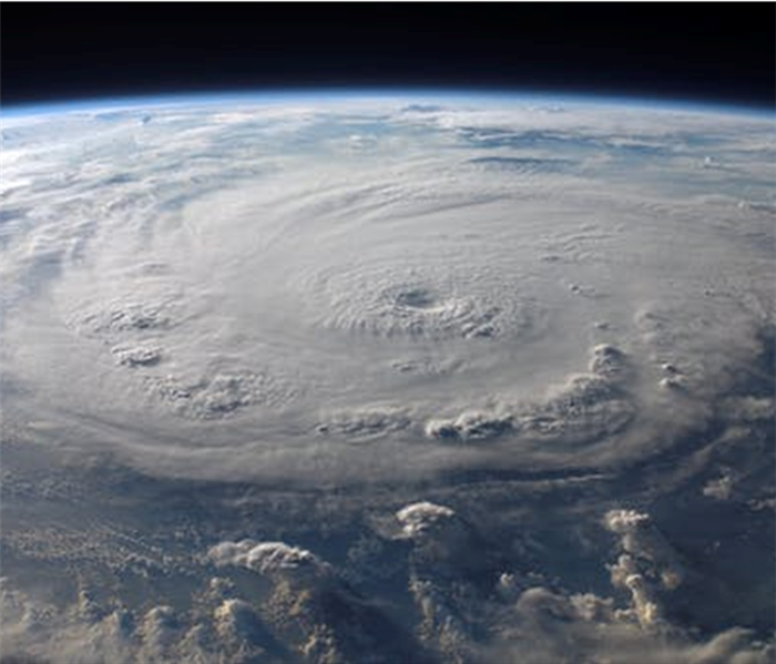 hurricane seen from above